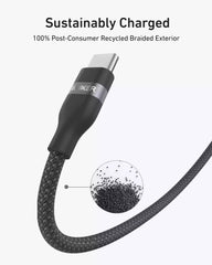 Buy Anker USB-C to USB-C Cable (240W Upcycled-Braided) 6ft Black from Vmart in Pakistan