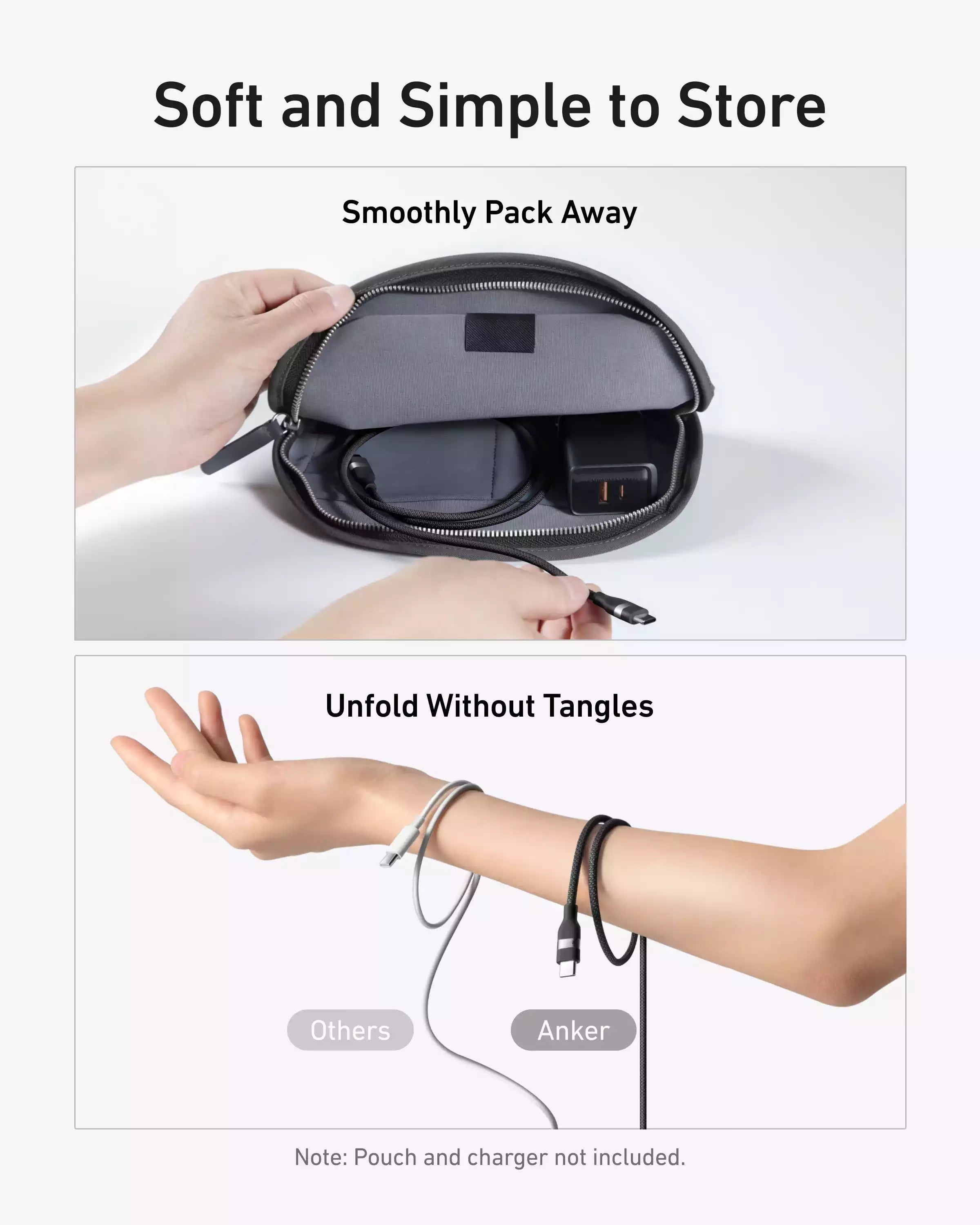 Buy Anker USB-C to USB-C Cable (240W Upcycled-Braided) 6ft Black from Vmart in Pakistan