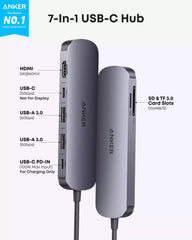 Buy Anker USB C Hub 7-in-1 Multi-Port USB Adapter for Laptops Vmart in Pakistan