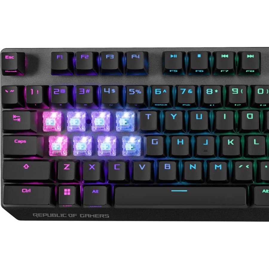 Buy Asus ROG Strix Scope NX Wireless Deluxe Gaming Keyboard Red Switches from Vmart in Pakistan
