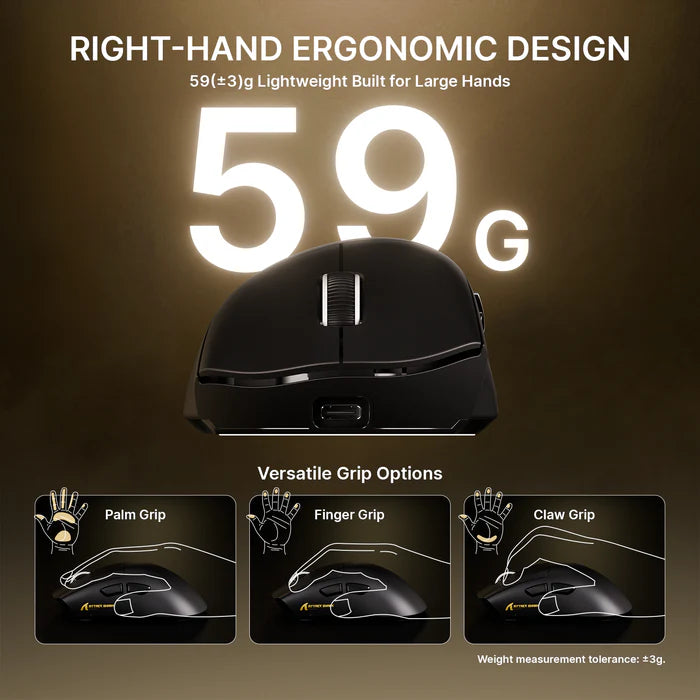 Buy Attack Shark V8 Ultra-Light Ergonomic Wireless Gaming Mouse from Vmart in Pakistan