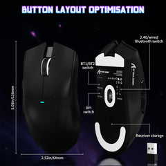 Buy Attack Shark X11SE Wireless Gaming Mouse Black from Vmart in Pakistan