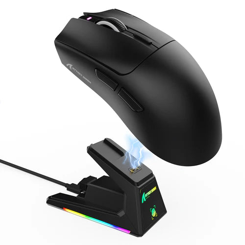 Buy Attack Shark X1 Tri-mode Gaming Mouse With Touchpad RGB Charging Dock PAW3395PRO Sensor Vmart in Pakistan