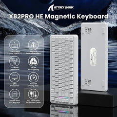 Buy Attack Shark X82 Pro HE Wireless Rapid Trigger Gaming Keyboard Magnetic Switch Vmart in Pakistan