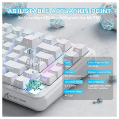 Attack Shark X82 Pro HE Wireless Rapid Trigger Gaming Keyboard Magnetic Switch