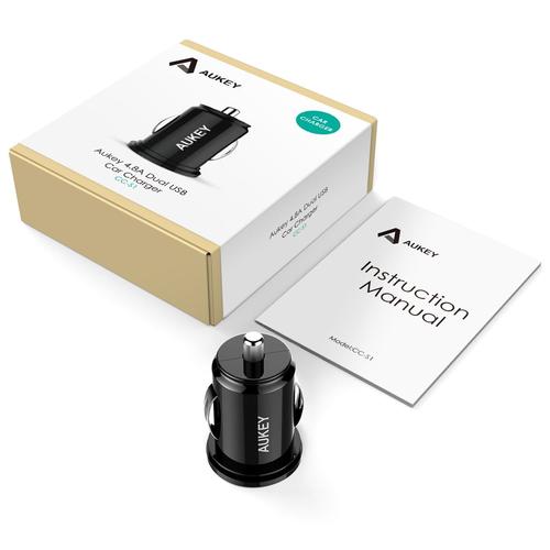 Buy Aukey CC-S1 Universal True AiPOWER 24W 4.8A Dual Port Car Charger from Vmart in Pakistan
