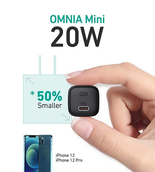 Buy Aukey PA-B1 Omnia Mini 20W USB C PD Charger White from Vmart in Pakistan