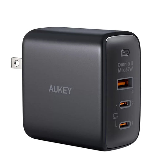 Buy Aukey PA-B6T Omnia II 65w Power Delivery & Super Fast Charging (PPS) Wall Charger from Vmart in Pakistan