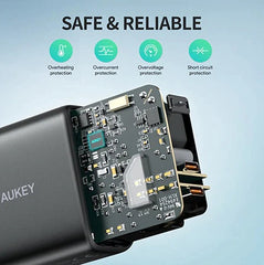 Buy Aukey PA-R2S Swift Duo PD40W 2 Port PD Wall Charger - Black from Vmart in Pakistan