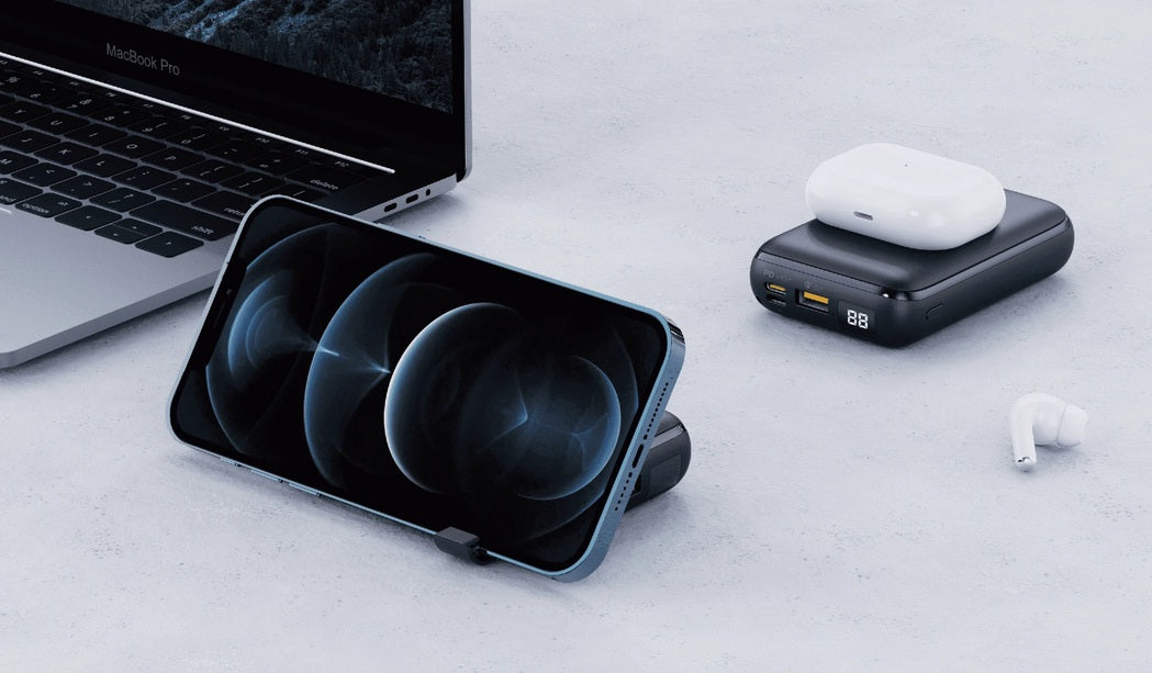 Buy Aukey PB-WL01S 20W 10,000mAH PD Wireless Charging w Kickstand Powerbank from Vmart in Pakistan