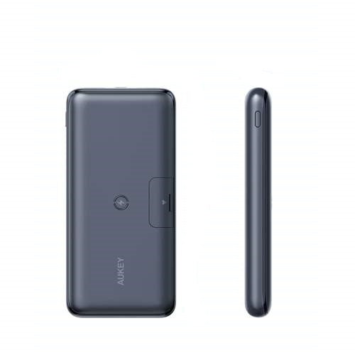 Buy Aukey PB-WL03S 20W PD SCP QC 3.0 20000mAh Power Bank With Foldable Stand & 10W Wireless Charging from Vmart in Pakistan