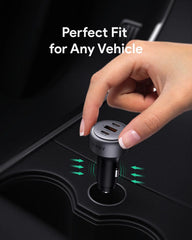 Aukey CC-P1 Pathfinder Mix 3 66W Fast Charging Car Charger