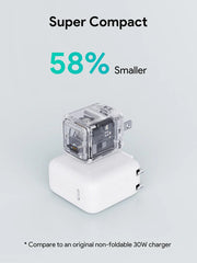 Aukey PA-C1 Comet 30W PD Wall Charger with GaN Technology