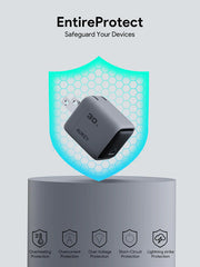 Aukey PA-C1 Comet 30W PD Wall Charger with GaN Technology
