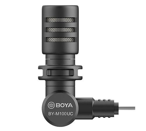 Buy BOYA BY-M100UC Mininature Condenser Microphone for Type C Devices from Vmart in Pakistan