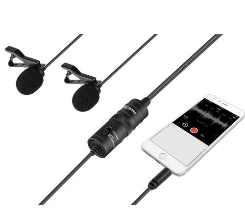 Buy BOYA BY-M1DM Dual Omni-directional Lavalier Mic from Vmart in Pakistan