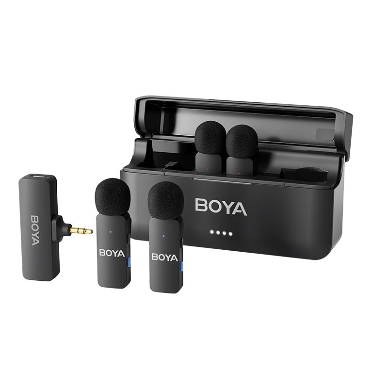 Buy BOYA BY-V4 4 Channel Mini Wireless Microphone For Camera from Vmart in Pakistan