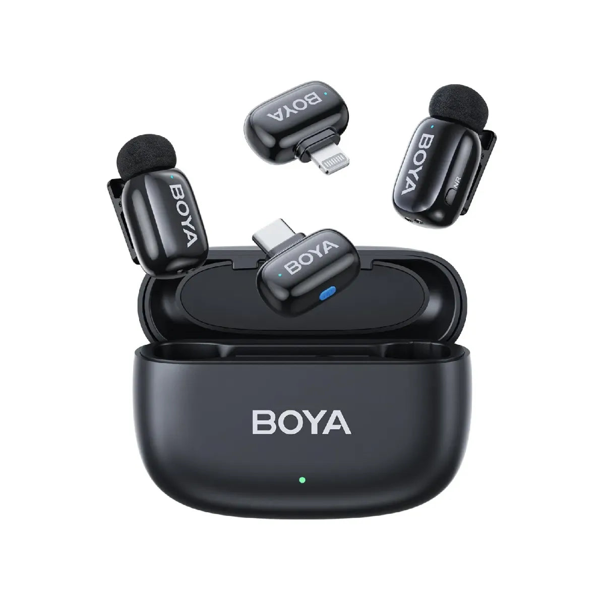 Buy BOYA Mini 12 For Type C and iOS Dual Wireless Microphone With Charging Case from Vmart in Pakistan