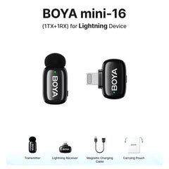 Buy BOYA Mini 16 For iOS Wireless Microphone from Vmart in Pakistan