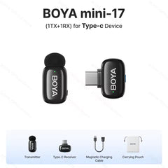 Buy BOYA Mini 17 For Type C Wireless Microphone from Vmart in Pakistan