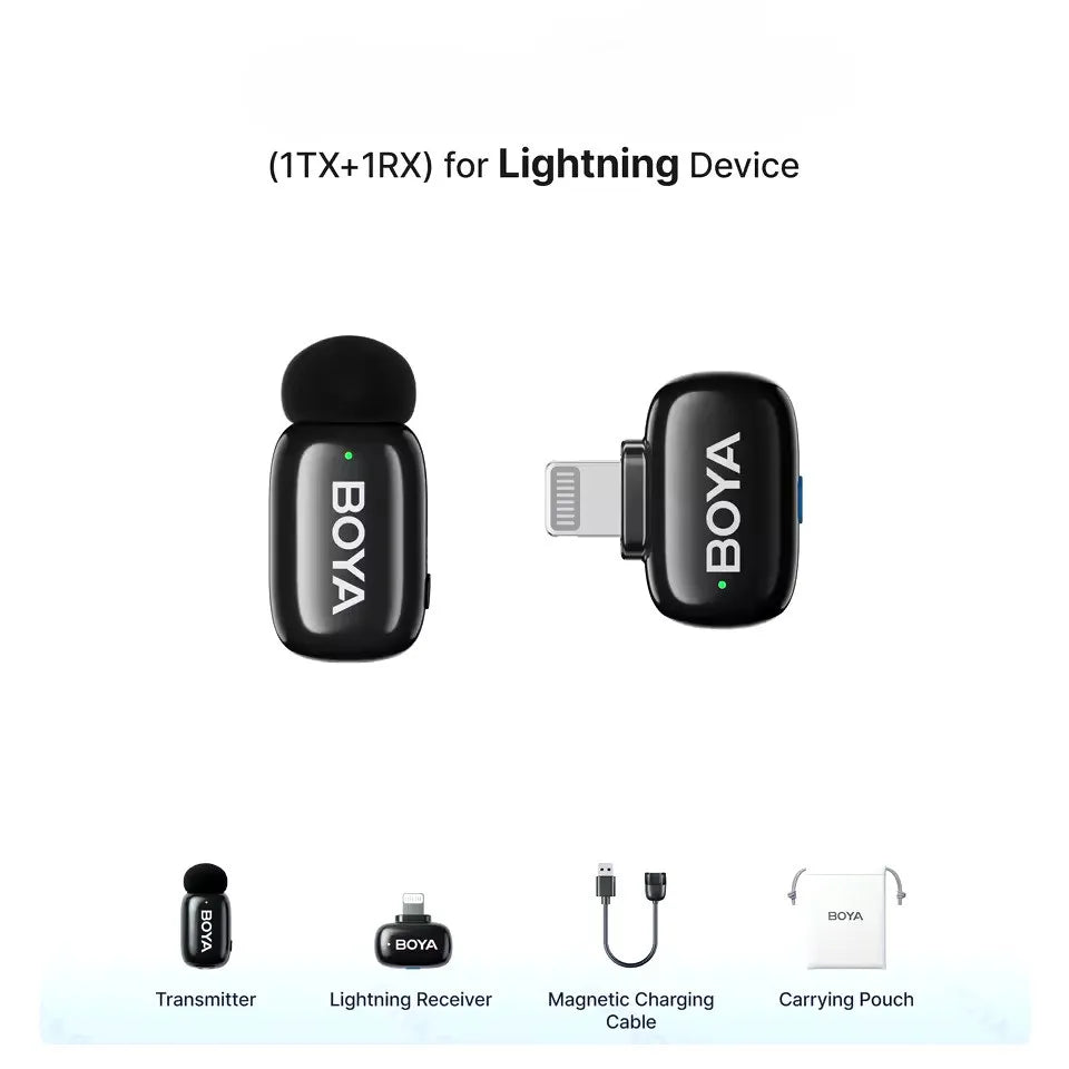 Buy BOYA mini 2-07 Upgraded Super Mini Wireless Microphone with AI Noise Cancellation from Vmart in Pakistan