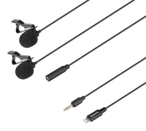 Buy BOYU BY-M2D Digital Dual Lavalier Microphones for iOS Devices from Vmart in Pakistan