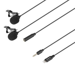 Buy BOYU BY-M2D Digital Dual Lavalier Microphones for iOS Devices from Vmart in Pakistan