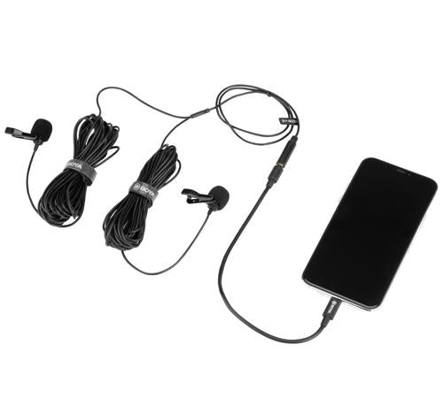 Buy BOYU BY-M2D Digital Dual Lavalier Microphones for iOS Devices from Vmart in Pakistan