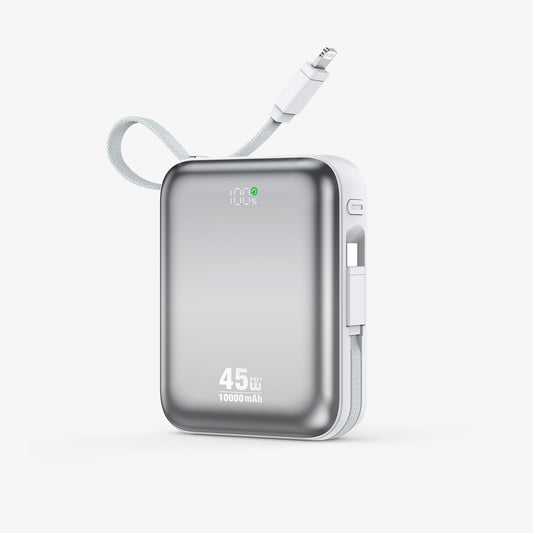 Buy BWOO 10000mAh PD45W Power Bank with Built-in Charging Cables from Vmart in Pakistan