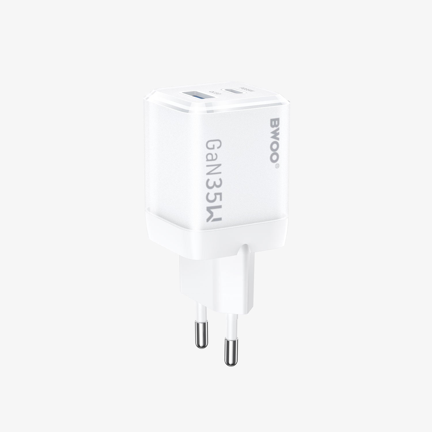 Buy BWOO 35W USB-C Dual ports GaN Charger from Vmart in Pakistan