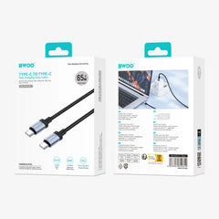 Buy BWOO 65W Fast Charging USB-C Cable 1m from Vmart in Pakistan