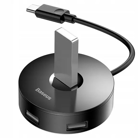 Buy Baseus 4 Port Airjoy Round Box Type C to USB Hub Adapter from Vmart in Pakistan