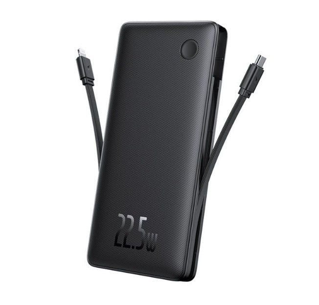 Buy Baseus Airpow Lite 10000mAh 22.5W Dual Cable Power Bank Black from Vmart in Pakistan