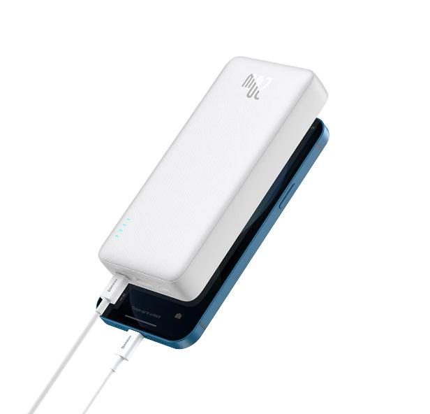 Buy Baseus Airpow Power Bank 20W 20000mAh - White from Vmart in Pakistan