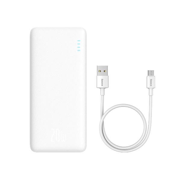 Buy Baseus Airpow Power Bank 20W 20000mAh - White from Vmart in Pakistan