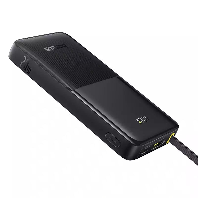 Buy Baseus Bipow 2 10000mah 20W Digital Display Power Bank With Built-in Type C Cable from Vmart in Pakistan