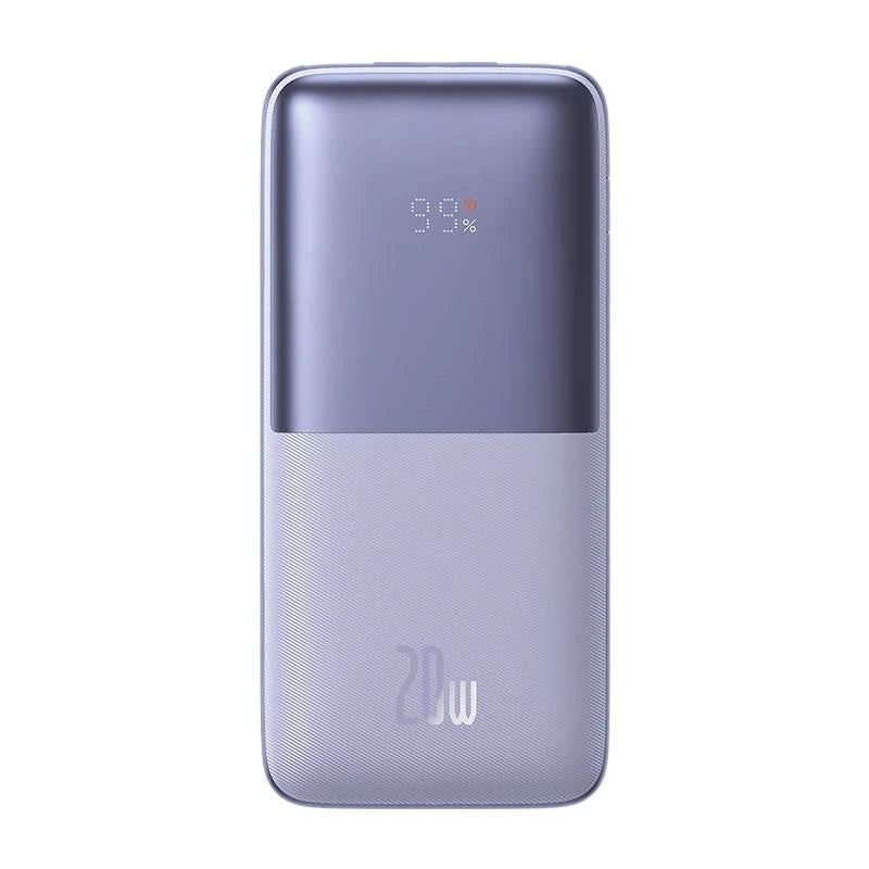 Buy Baseus Bipow Pro Digital Display Fast Charge Power Bank 10000mAh 20W Purple from Vmart in Pakistan