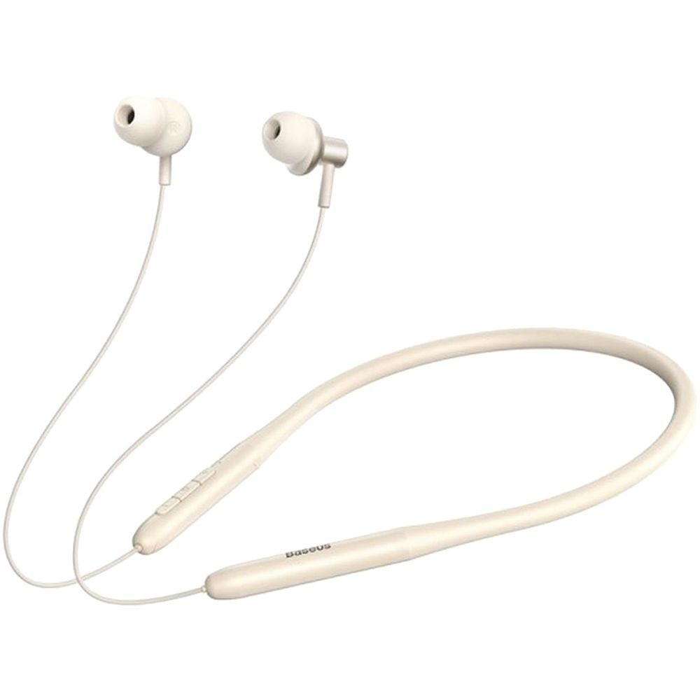 Buy Baseus Bowie P1x Neckband Wireless Earphones - Creamy White from Vmart in Pakistan