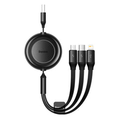 Buy Baseus Bright Mirror 2 Series Retractable Cable 3 in 1 Fast Charging Data Cable Black from Vmart in Pakistan
