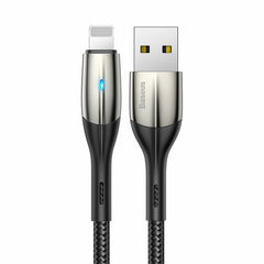 Buy Baseus Horizontal USB to Lightning Cable 1m with Indicator Lamp - Black from Vmart in Pakistan
