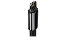 Buy Baseus Tungsten Gold Fast Charging Data Cable USB to Lightning 2.4A 2m - Black from Vmart in Pakistan