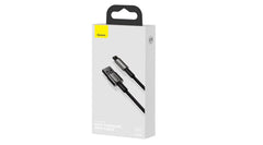 Buy Baseus Tungsten Gold Fast Charging Data Cable USB to Lightning 2.4A 2m - Black from Vmart in Pakistan