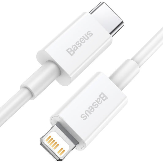 Buy Baseus Cable Superior Series TYPE-C to Lightning 20W 1m - White from Vmart in Pakistan