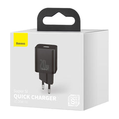 Buy Baseus Super Si Quick Charger 1C 20W - Black from Vmart in Pakistan