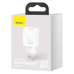 Buy Baseus Super Si Quick Charger 1C 30W - White from Vmart in Pakistan