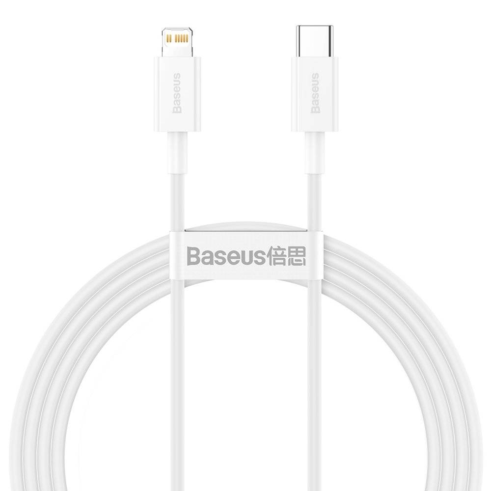Buy Baseus Cable Superior Series Type C to Lightning 20W 1.5m - White from Vmart in Pakistan