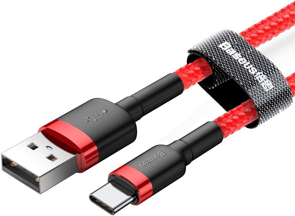 Buy Baseus Cafule Cable USB For Type C 3A 1m Red from Vmart in Pakistan