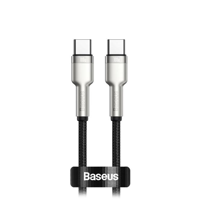 Buy Baseus Cafule Metal USB-C to USB-C Cable 100W 2m from Vmart in Pakistan