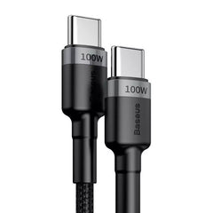 Buy Baseus Cafule PD2.0 100W Flash Charging USB Type-C Cable 20V 5A 2m Gray/Black from Vmart in Pakistan