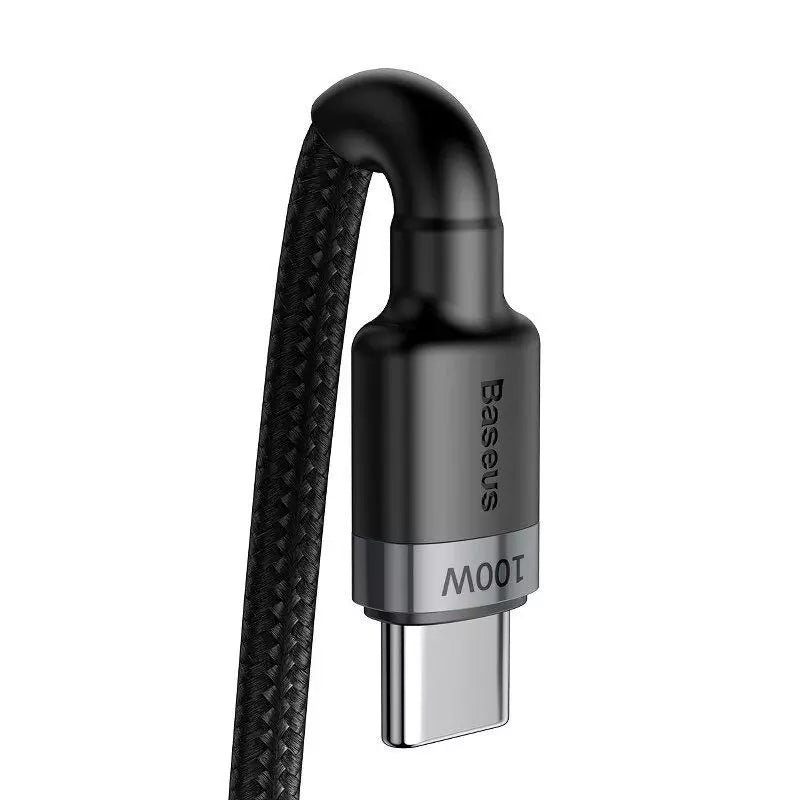 Buy Baseus Cafule PD2.0 100W Flash Charging USB Type-C Cable 20V 5A 2m Gray/Black from Vmart in Pakistan